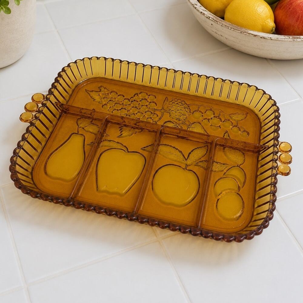 1970's Indiana Glass Relish Tray